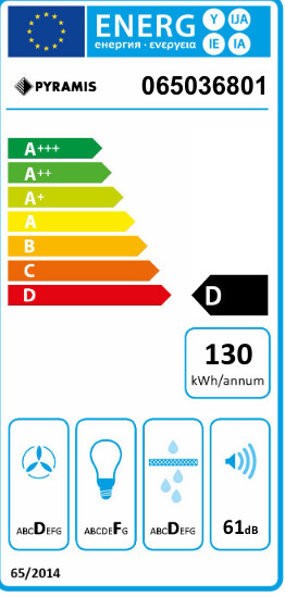 Pyramis Turbo Plus Συρόμενος Απορροφητήρας 60cm Inox