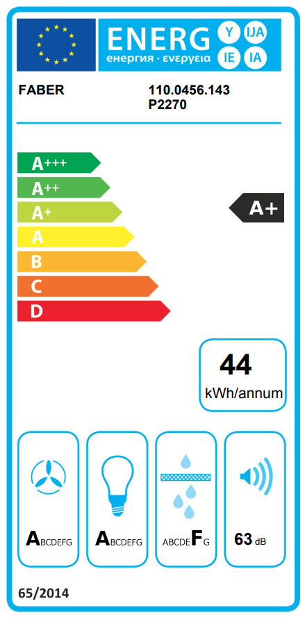 Faber Glam-Light A80 WH/GL Evo Απορροφητήρας Καμινάδα 80cm Λευκός