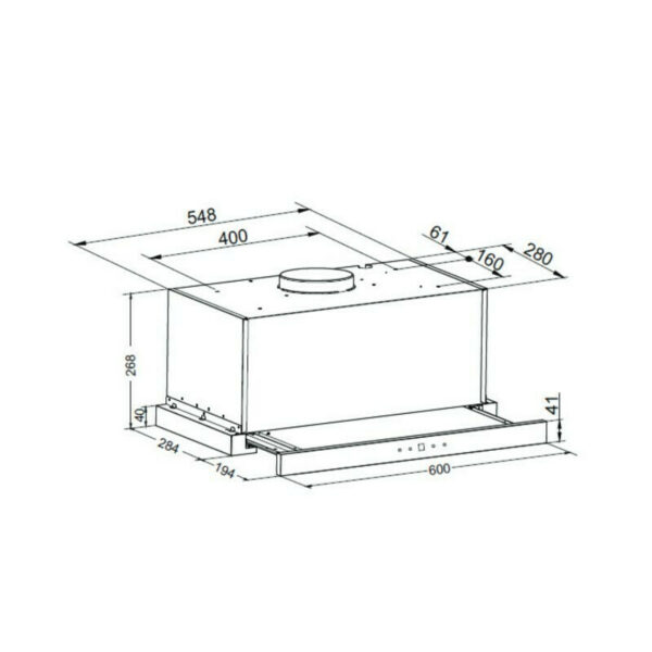 Morris MHT-60037 Συρόμενος Απορροφητήρας 60cm Inox