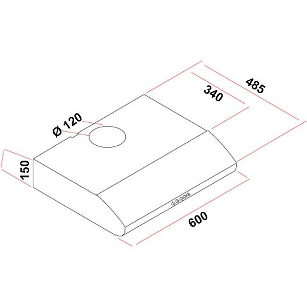 MultiHome MH-6672 Ελεύθερος Απορροφητήρας 60cm White