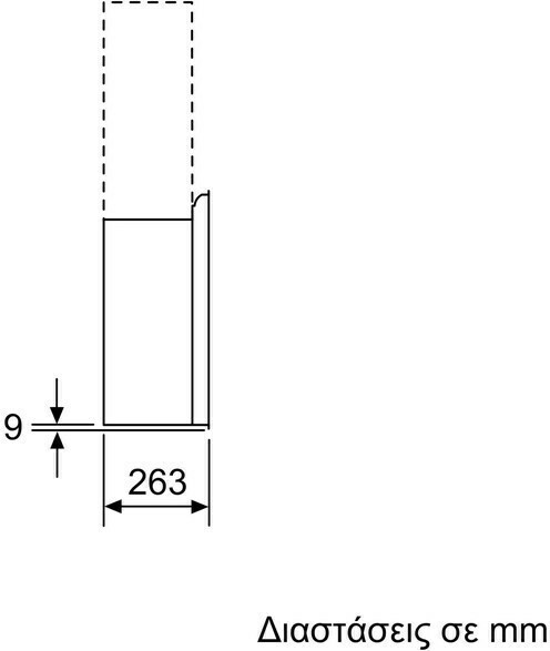 Neff D95FMS1G0 Απορροφητήρας Καμινάδα 90cm Μαύρος