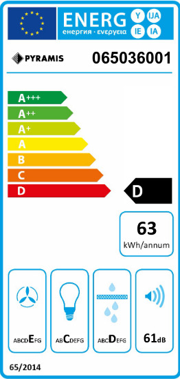 Pyramis NT Ecoline Απορροφητήρας Καμινάδα 60cm Inox