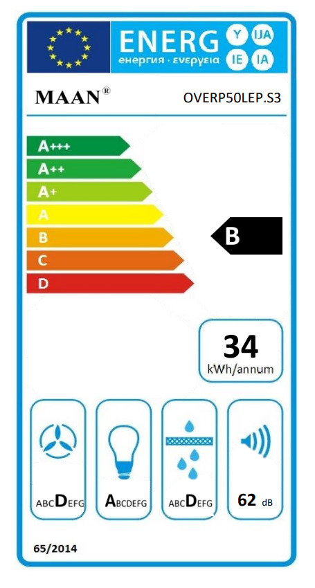 Maan Vertical P 2 50 Απορροφητήρας Καμινάδα 50cm Λευκός