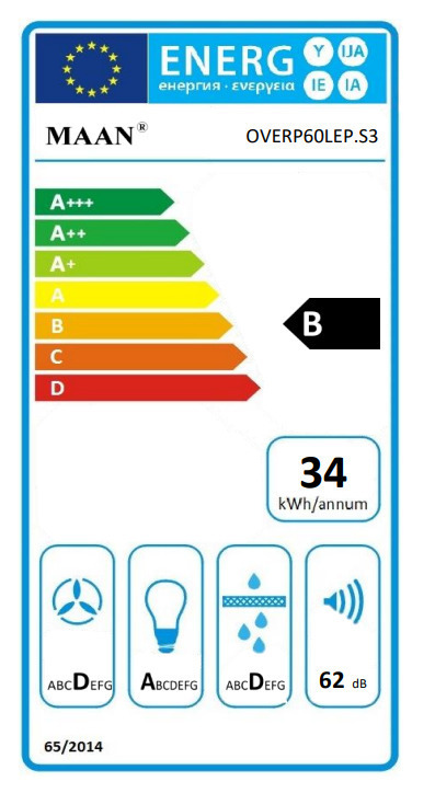 Maan Vertical P 2 60 Απορροφητήρας Καμινάδα 50cm Λευκός