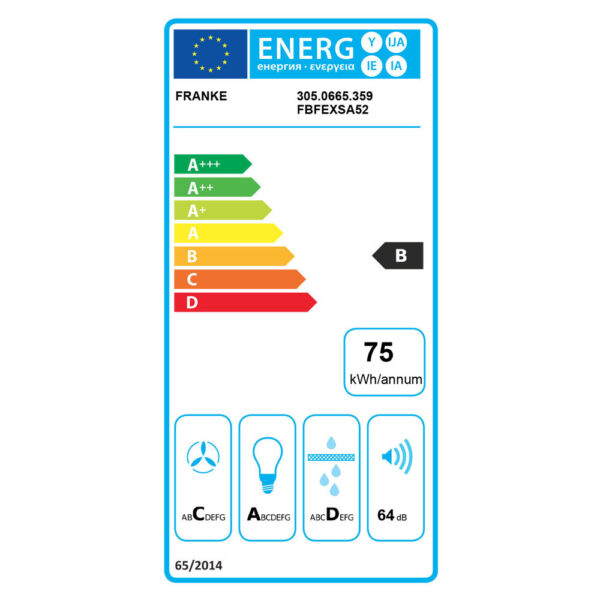 Franke FBFE XS A52 Μηχανισμός Απορρόφησης 52cm Inox