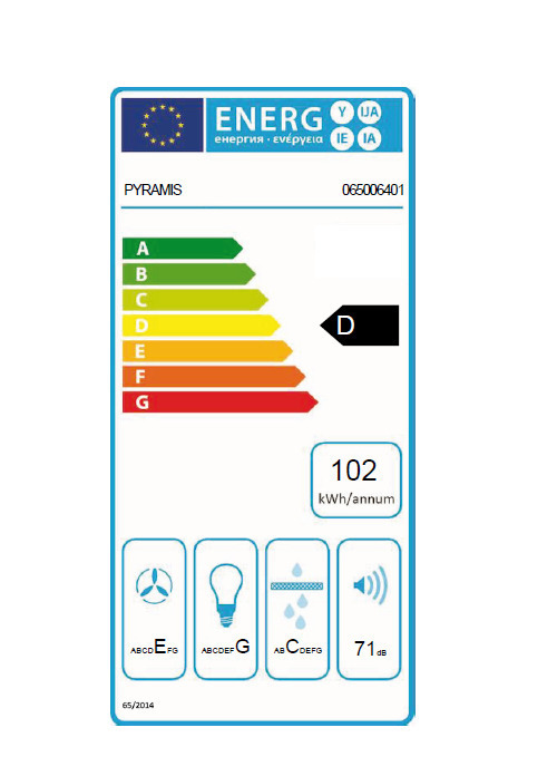 Pyramis Essential Slim Turbo Συρόμενος Απορροφητήρας 60cm Inox