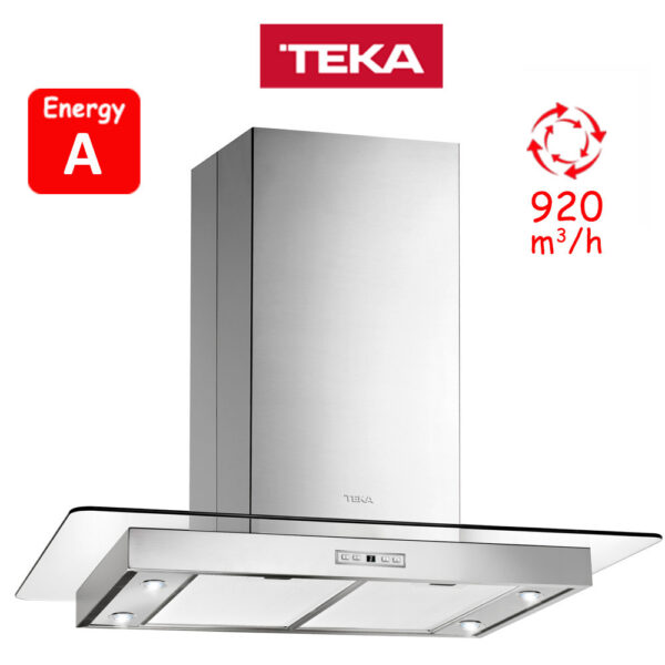 Teka DG3 Isla 985 Απορροφητήρας Νησίδα 90cm Inox