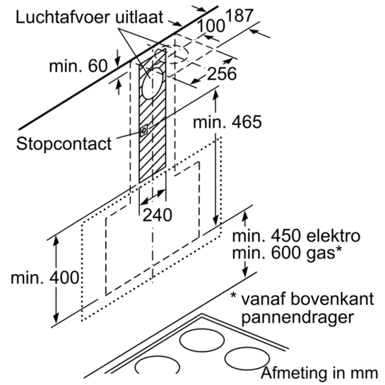 Siemens LC87KHM60 Απορροφητήρας Καμινάδα 80cm Μαύρος