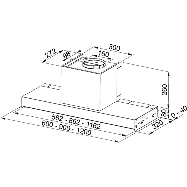 Franke Style Plus FST PLUS 608 X Μηχανισμός Απορρόφησης 60cm Inox