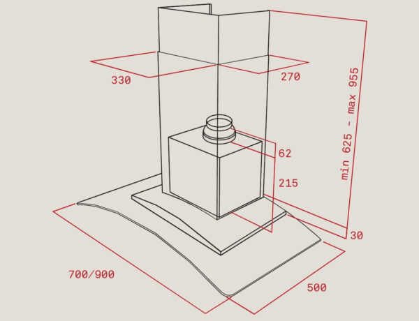 Teka NC 680 Απορροφητήρας Καμινάδα 60cm Inox