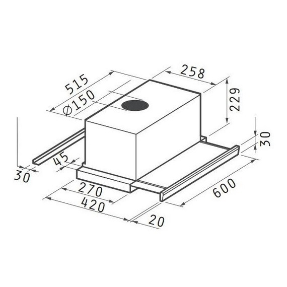 Maidtec 065037201 Συρόμενος Απορροφητήρας 60cm Inox