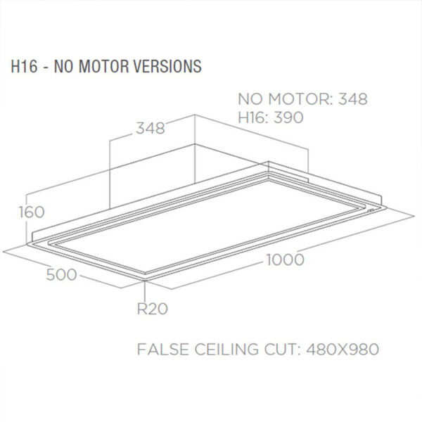 Elica Illusion H16 WH/A/100 PRF0147727A Μηχανισμός Απορρόφησης 100cm Λευκός