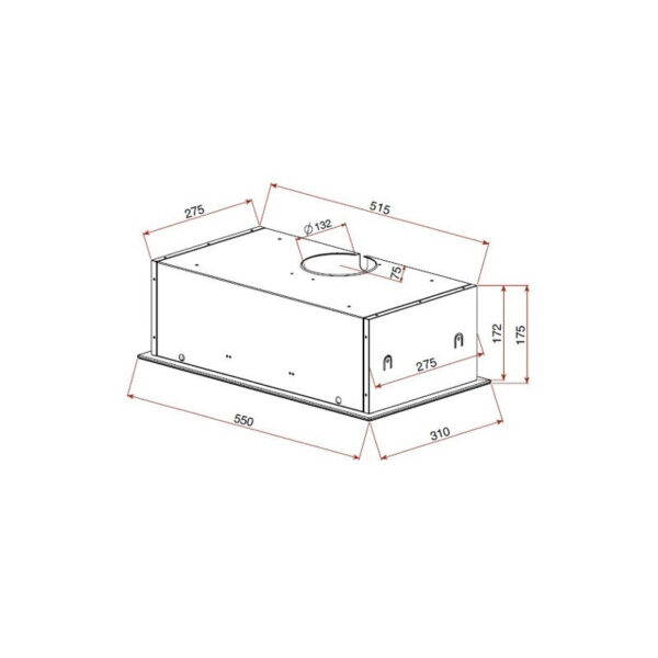 Teka GFG2 Μηχανισμός Απορρόφησης 55cm Inox