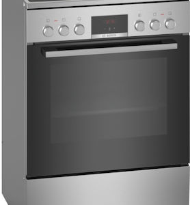 Bosch HKR390050 Κουζίνα 66lt με Κεραμικές Εστίες Π60εκ. Inox