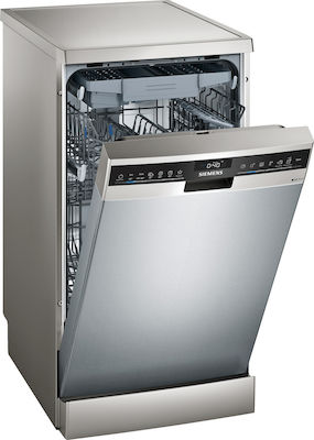 Siemens SR23EI28ME Ελεύθερο Πλυντήριο Πιάτων με Wi-Fi για 10 Σερβίτσια Π45xY84.5εκ. Inox