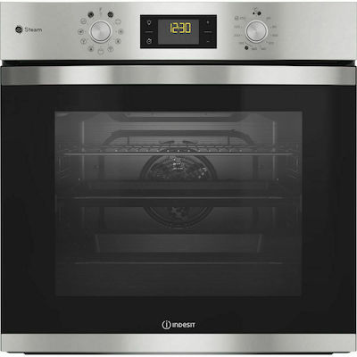 Indesit IFWS 3841 JH IX Φούρνος άνω Πάγκου 71lt χωρίς Εστίες Π59.5εκ. Inox