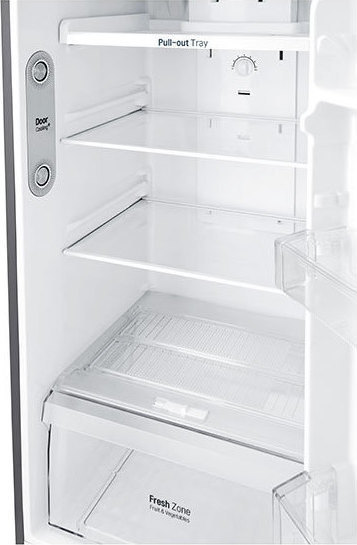 LG GTB362PZCZD Ψυγείο Δίπορτο 254lt Total NoFrost Υ166.5xΠ55.5xΒ62εκ. Inox