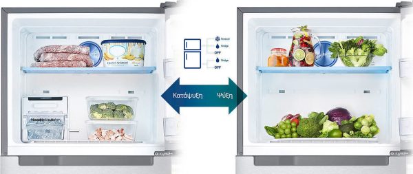 Samsung RT32K5030S8 Ψυγείο Δίπορτο 320lt NoFrost Υ171xΠ60xΒ67εκ. Inox