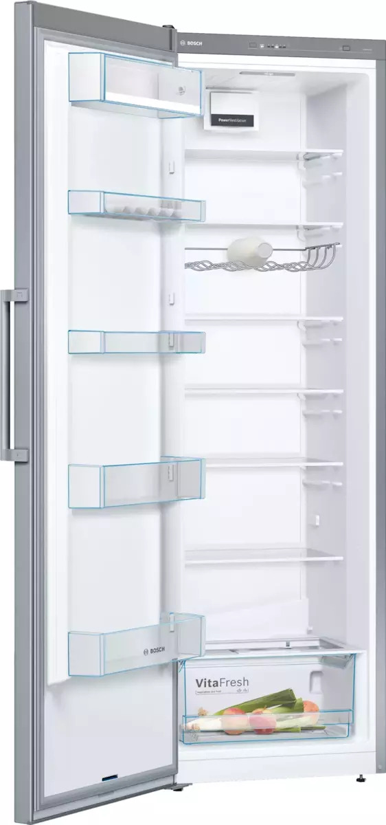 Bosch KSV36VLEP Ψυγείο Συντήρησης 346lt Υ186xΠ60xΒ65εκ. Inox