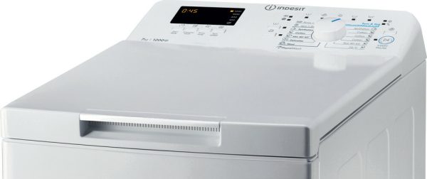 Indesit Πλυντήριο Ρούχων Άνω Φόρτωσης 7kg 1200 Στροφών BTW S72200