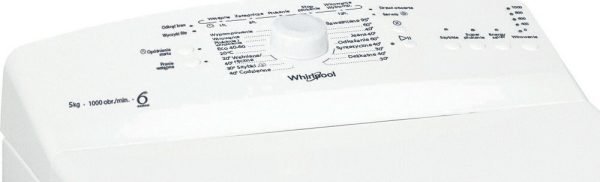 Whirlpool Πλυντήριο Ρούχων Άνω Φόρτωσης 5kg 1000 Στροφών TDLR 5030L PL/N