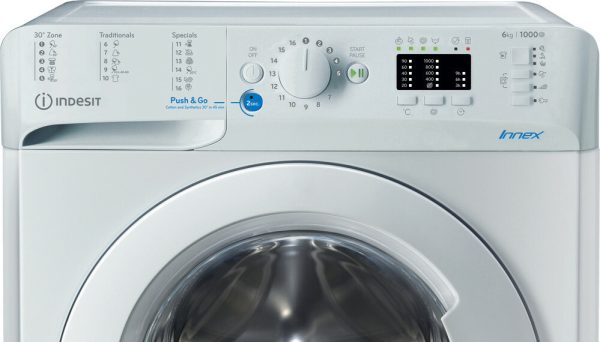 Indesit Πλυντήριο Ρούχων 6kg 1000 Στροφών BWSA 61051 W EU N F161672