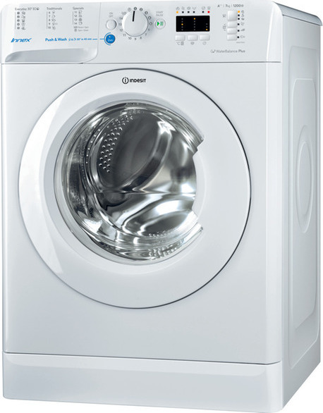 Indesit Πλυντήριο Ρούχων 7kg 1200 Στροφών BWSA 71251 W EE N F162160