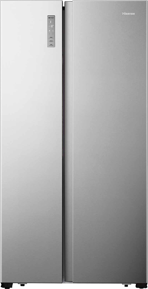 Hisense RS677N4BIE Ψυγείο Ντουλάπα 519lt Total NoFrost Υ178.6xΠ91xΒ64.3εκ. Inox