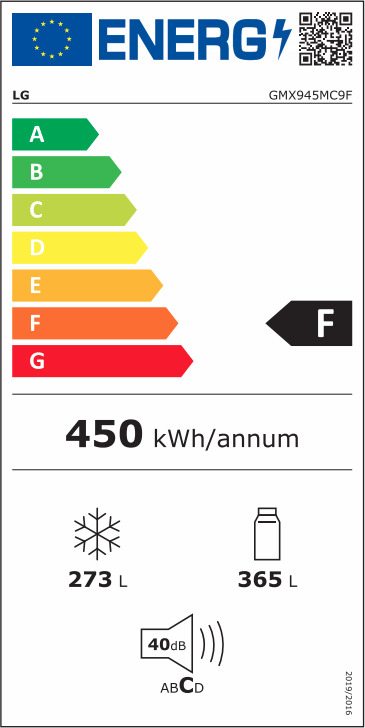 LG GMX945MC9F Ψυγείο Ντουλάπα 638lt Total NoFrost Υ179xΠ91.2xΒ73.8εκ. Μαύρο