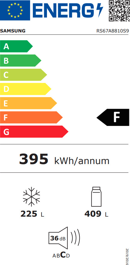 Samsung RS67A8810S9/EF Ψυγείο Ντουλάπα 634lt Total NoFrost Υ178xΠ91.2xΒ71.6εκ. Inox