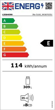 Liebherr IRe 5100 Pure Εντοιχιζόμενο Ψυγείο Συντήρησης 309lt Υ177.2xΠ56xΒ55εκ. Λευκό