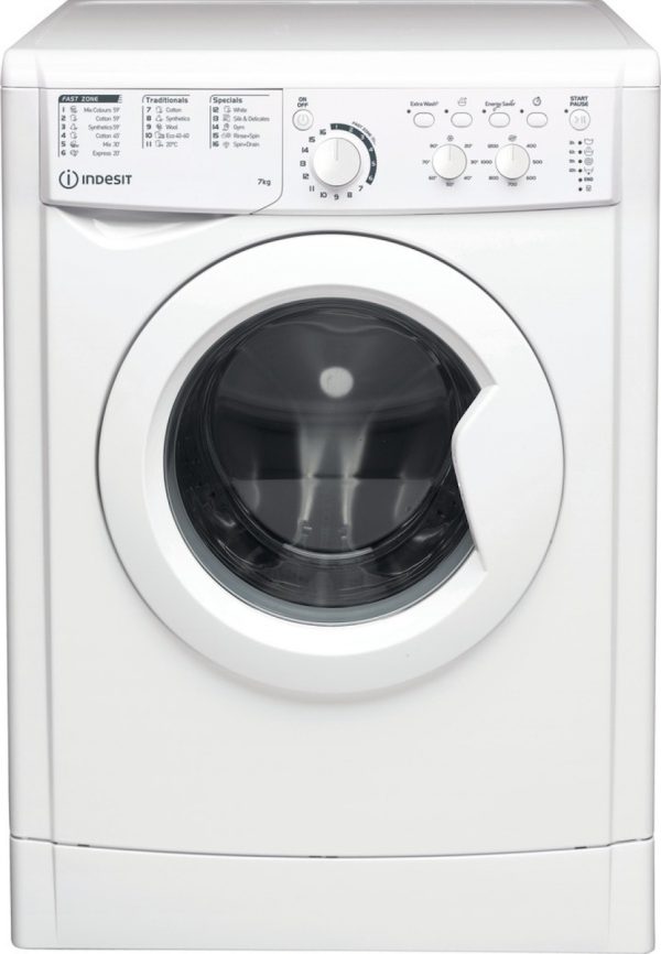 Indesit Πλυντήριο Ρούχων 7kg 1200 Στροφών EWC 71252 W EE N