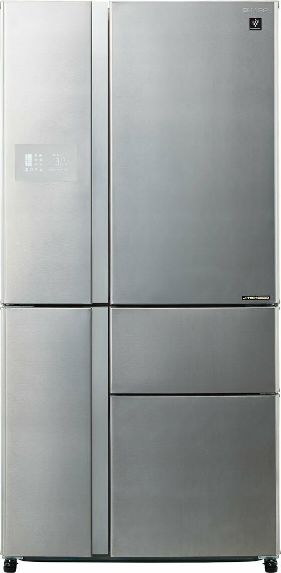 Sharp SJ-PX830ASL Ψυγείο Ντουλάπα 660lt NoFrost Υ185xΠ90.8xΒ79.6εκ. Inox