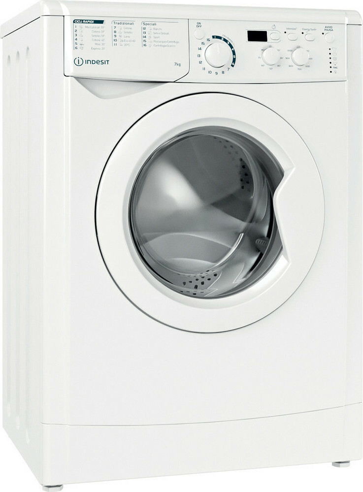 Indesit Πλυντήριο Ρούχων 7kg 951 Στροφών EWD 71052 W IT N