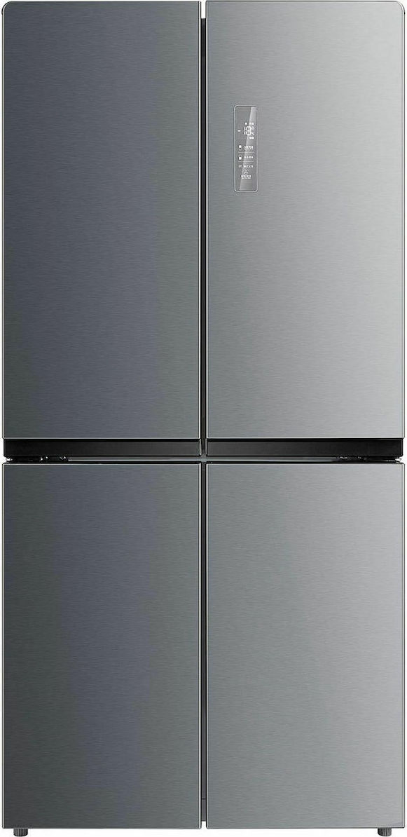 Midea MDRF648FGE02 Ψυγείο Ντουλάπα 492lt Total NoFrost Υ177.5xΠ83.3xΒ74εκ. Inox