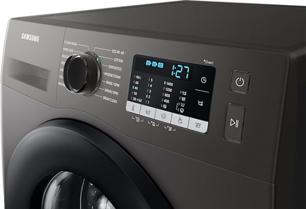 Samsung Πλυντήριο Ρούχων 9kg με Ατμό 1400 Στροφών Inox WW90TA046AX WW90TA046AX/EU