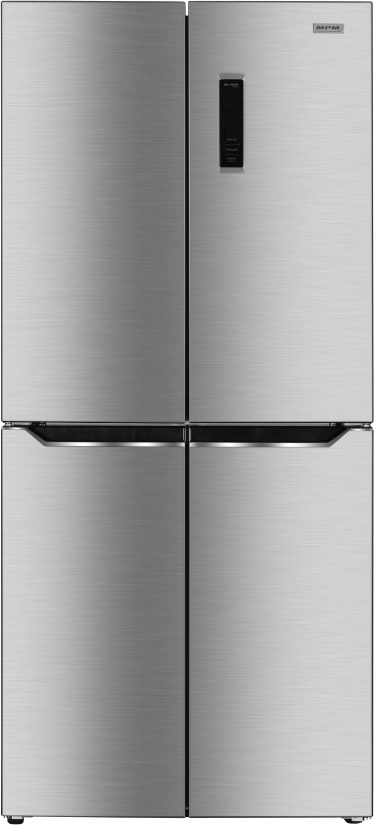 MPM MPM-434-SBF-04 Ψυγείο Ντουλάπα 421lt NoFrost Υ180xΠ79xΒ70εκ. Inox