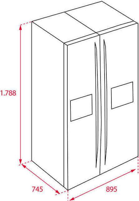 Teka RLF 74925 SS Ψυγείο Ντουλάπα 516lt Total NoFrost Υ179xΠ89.5xΒ74.5εκ. Inox