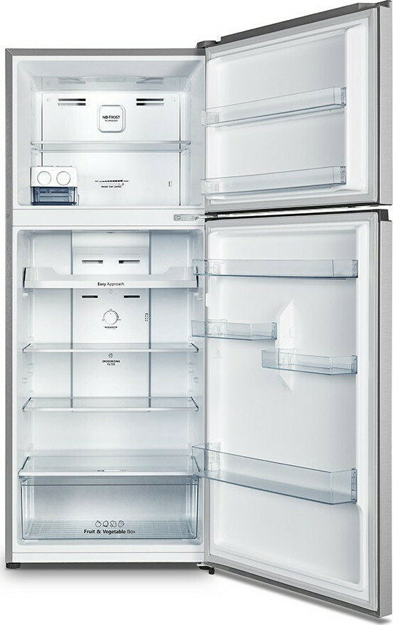 Hisense RT488N4DC2 Ψυγείο Δίπορτο 381lt Total NoFrost Υ172xΠ70xΒ63.5εκ. Inox