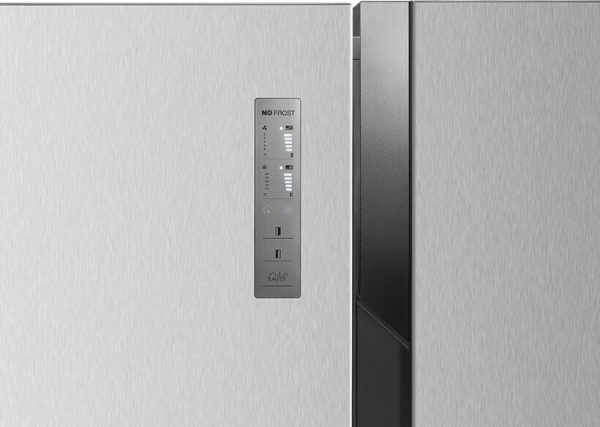 Hisense RS677N4BIE Ψυγείο Ντουλάπα 519lt Total NoFrost Υ178.6xΠ91xΒ64.3εκ. Inox