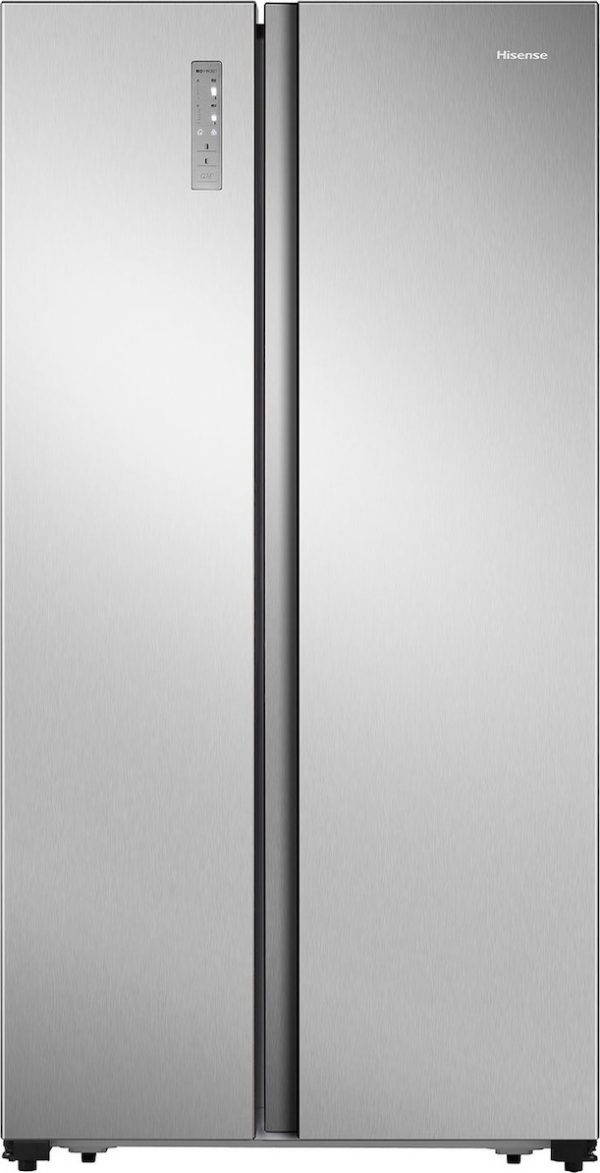 Hisense RS677N4BIE Ψυγείο Ντουλάπα 519lt Total NoFrost Υ178.6xΠ91xΒ64.3εκ. Inox