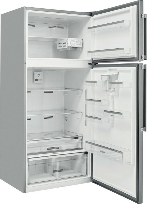 Whirlpool W84TE 72 X AQUA 2 Ψυγείο Δίπορτο 587lt Total NoFrost Υ186xΠ84xΒ75εκ. Inox