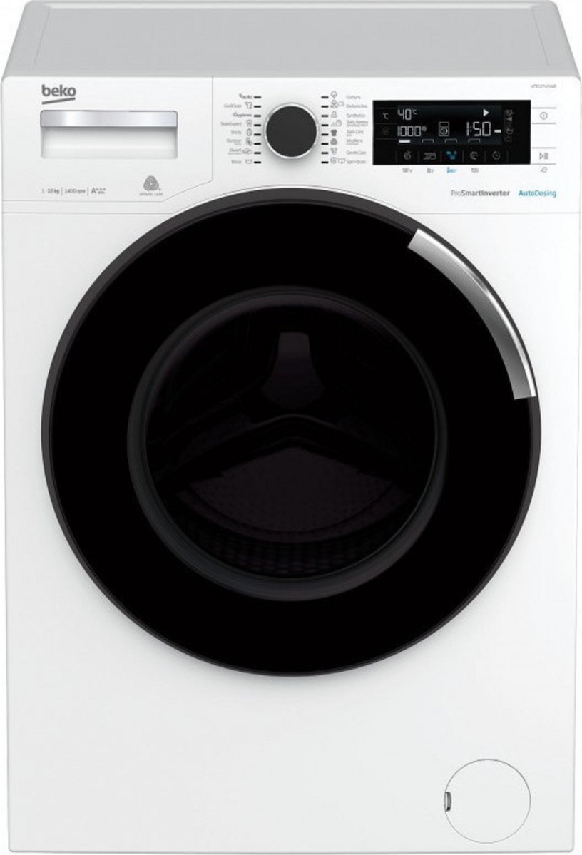 Beko Πλυντήριο Ρούχων 12kg 1400 Στροφών WTE12744XWD