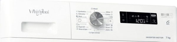 Whirlpool Πλυντήριο Ρούχων 7kg 1200 Στροφών FFS 7238 W EE