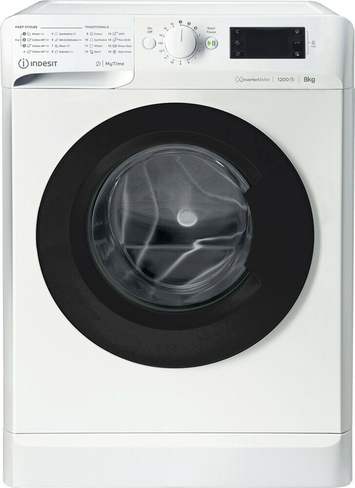 Indesit Πλυντήριο Ρούχων 8kg 1200 Στροφών MTWE 81283 WK EE F158848