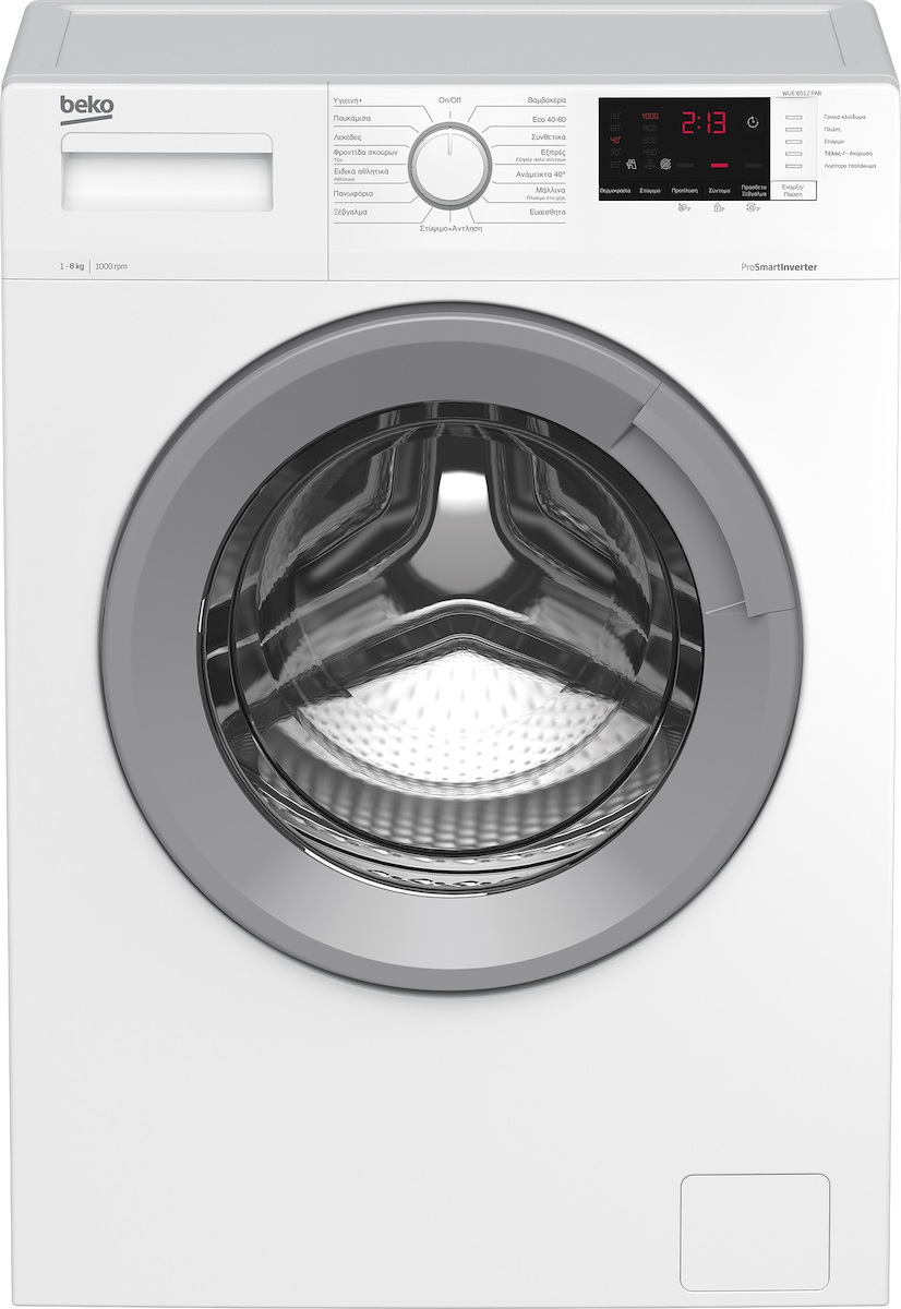 Beko Πλυντήριο Ρούχων 8kg 1000 Στροφών WUE 8512 PAR