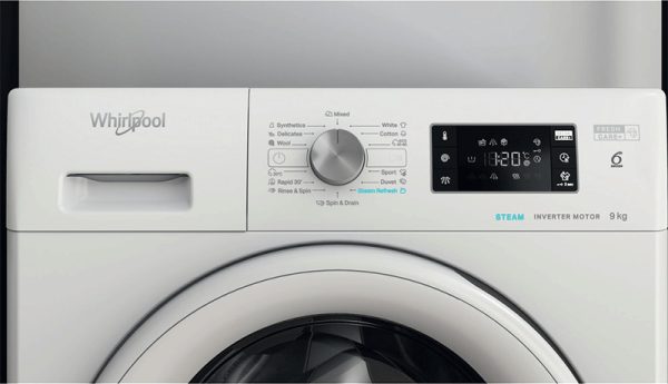 Whirlpool FFD 9458 BCV EE Πλυντήριο Ρούχων 9kg με Ατμό 1400 Στροφών