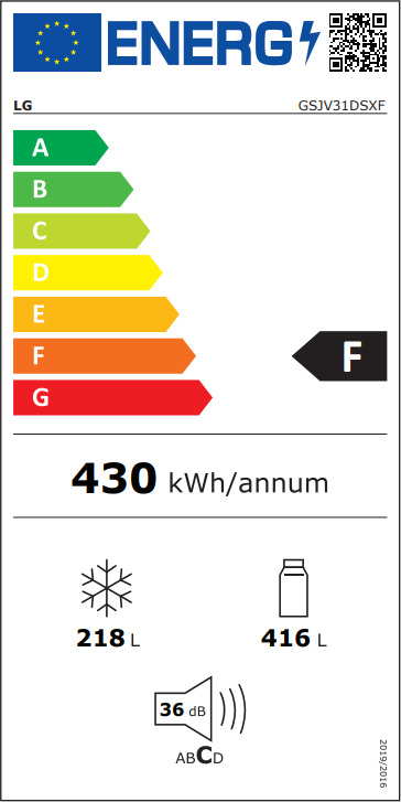 LG GSJV31DSXF Ψυγείο Ντουλάπα 634lt Total NoFrost Υ179xΠ91.3xΒ73.5εκ. Inox