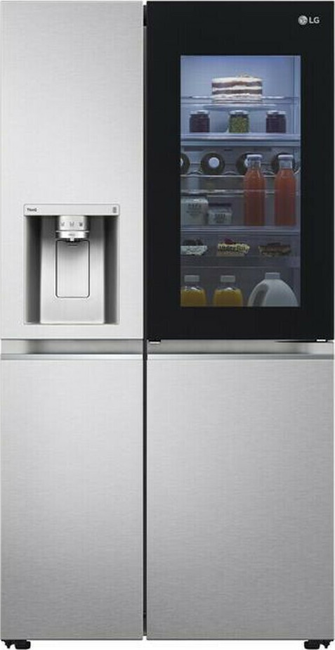 LG GSXV91MBAF Ψυγείο Ντουλάπα 635lt Total NoFrost Υ179xΠ91.3xΒ73.5εκ. Inox