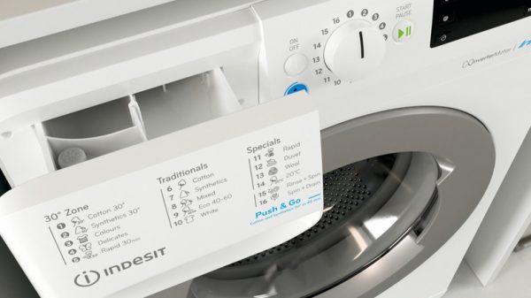 Indesit Πλυντήριο Ρούχων 8kg 1351 Στροφών BWE 81485X WS EE N